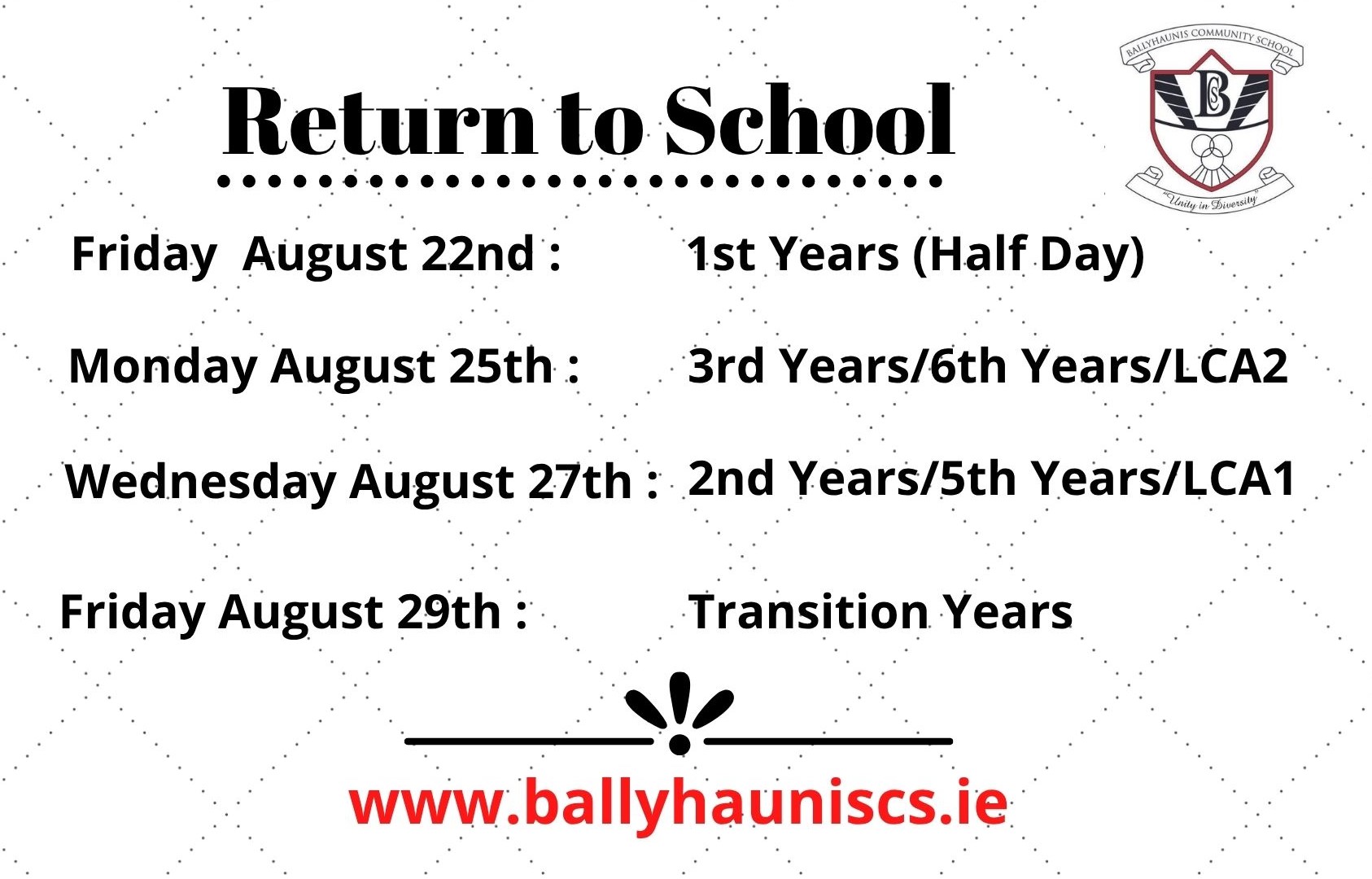 Return to School 1