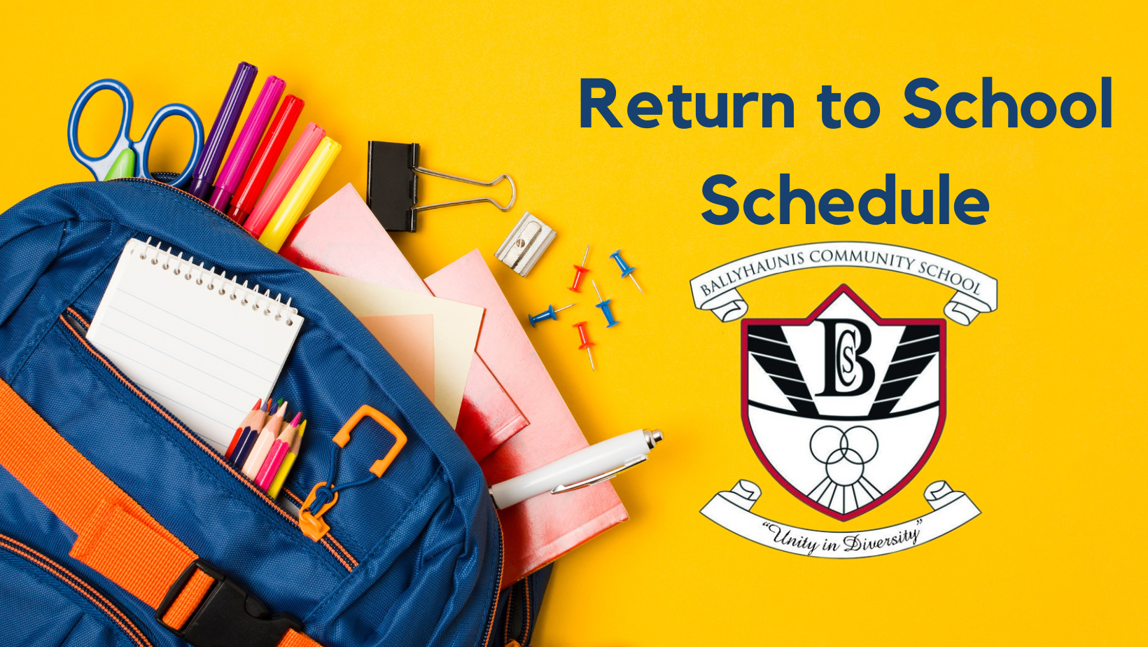 Return to school schedule