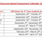 3rd Year CBA Calendar 2024 25