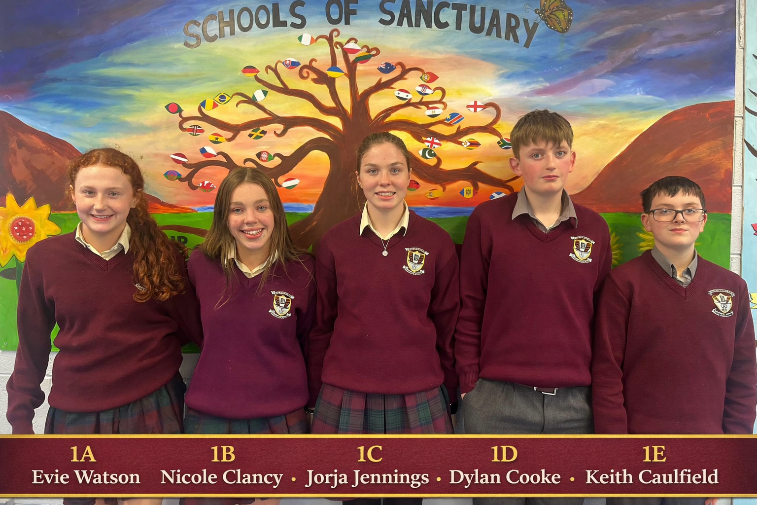 1st year SC with banner