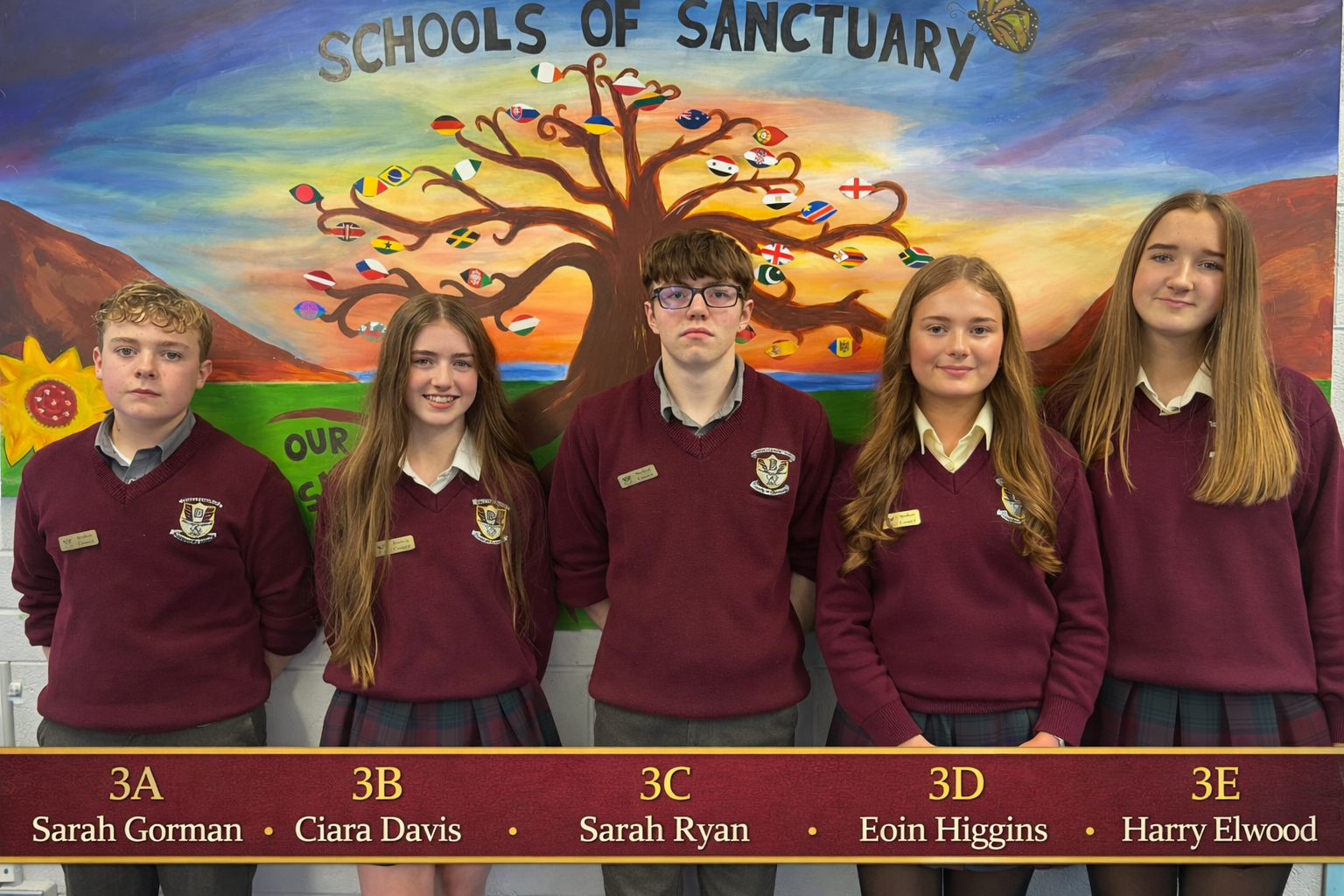 3rd year SC with banner